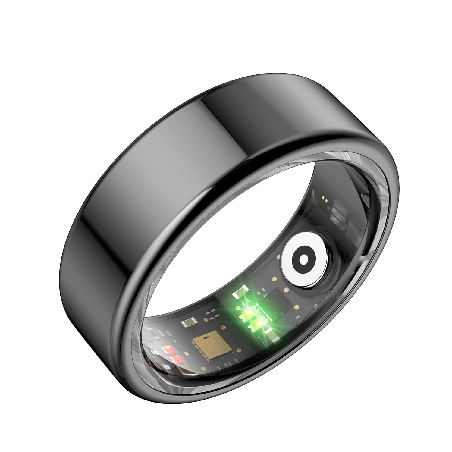 KOOMTOOM Anillo inteligente para hombres y mujeres, anillo de salud Bluetooth portátil, monitor de oxígeno en sangre, anillo de fitness recargable, seguimiento del sueño, movimiento, entrenamientos,