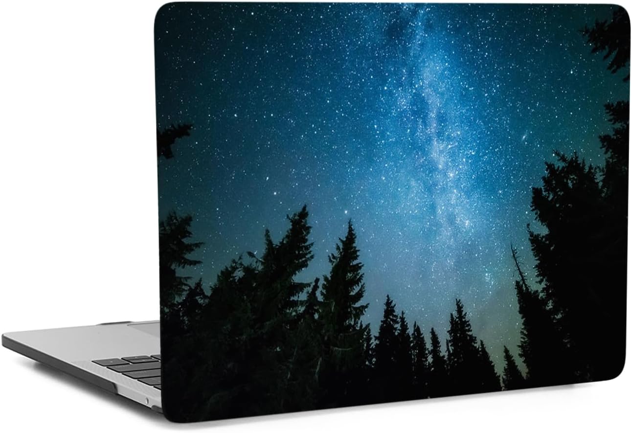 Laptop Cover Compatible with MacBook Air 15 Inch Case 2024 2023 Release A3114 A2941 with Liquid Retina Display & Touch ID, Plastic Hard Shell Case & Keyboard Cover, Trees & Stars
