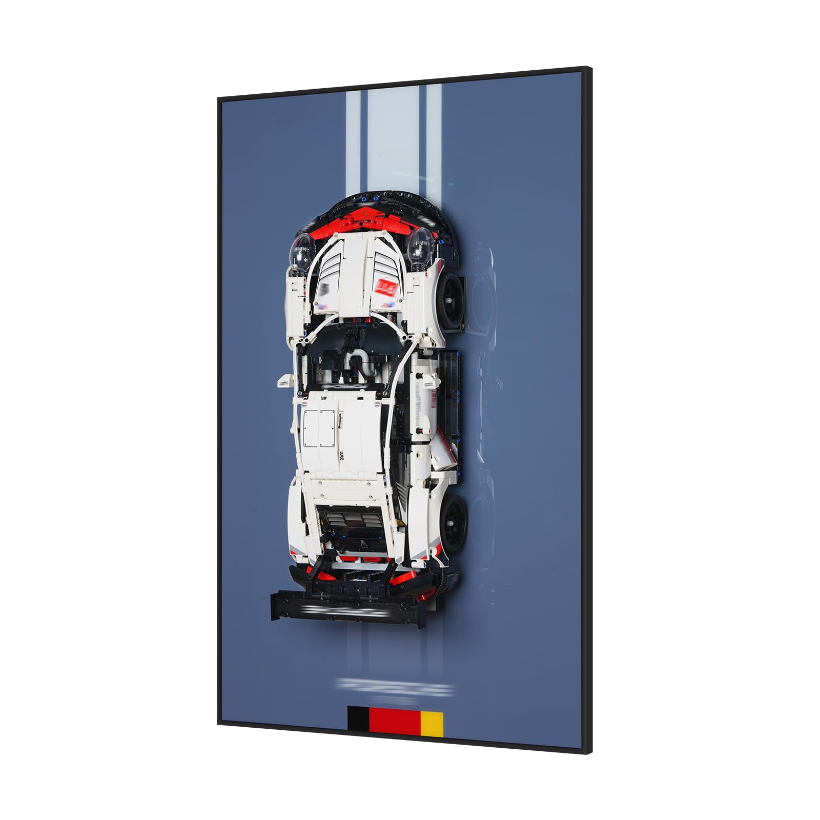 Photo 1 of DALDED Wall Mount Board Compatible with Lego Technic Porsche Race Car 42096 - Premium Collector Frame for Car Model Display | Transform Your Build into a Museum-Grade Wall Art (Board Only, 32"x20")