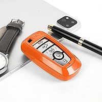 Vista 7 de para Ford Bronco/Sport Carcasa de Llavero, Funda Protectora de Llaves Compatible con Ford Bronco/Sport 2021 2022 2023 (ABS, Naranja)