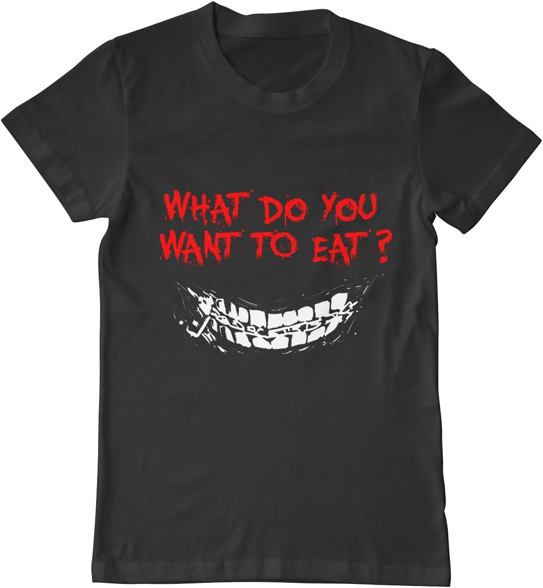 What Do You Want Tokyo Ghoul Funny Men's Short Sleeve Art Cotton T-Shirt Black