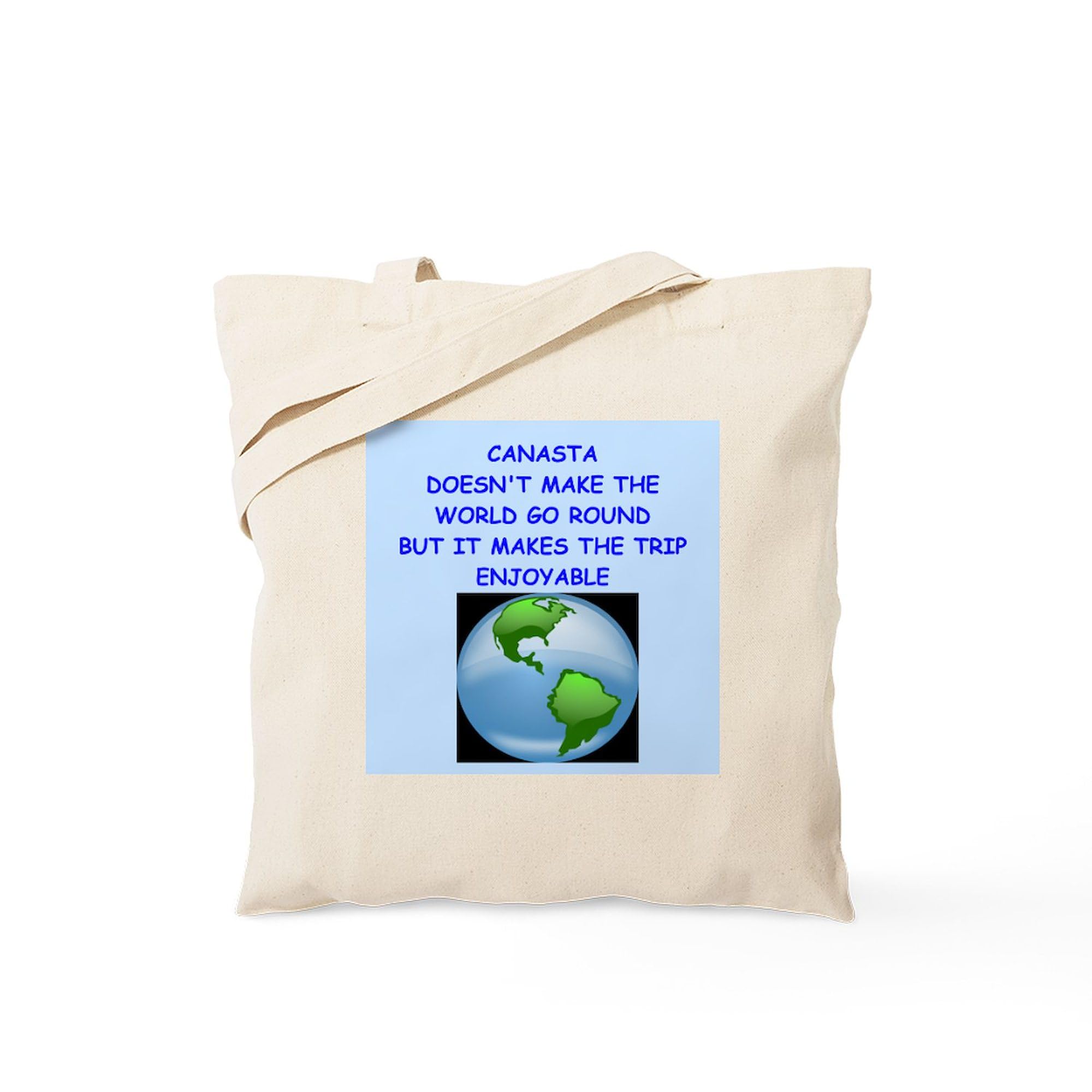 CafePress Canasta Tote Bag Natural Canvas Tote Bag, Reusable Shopping Bag