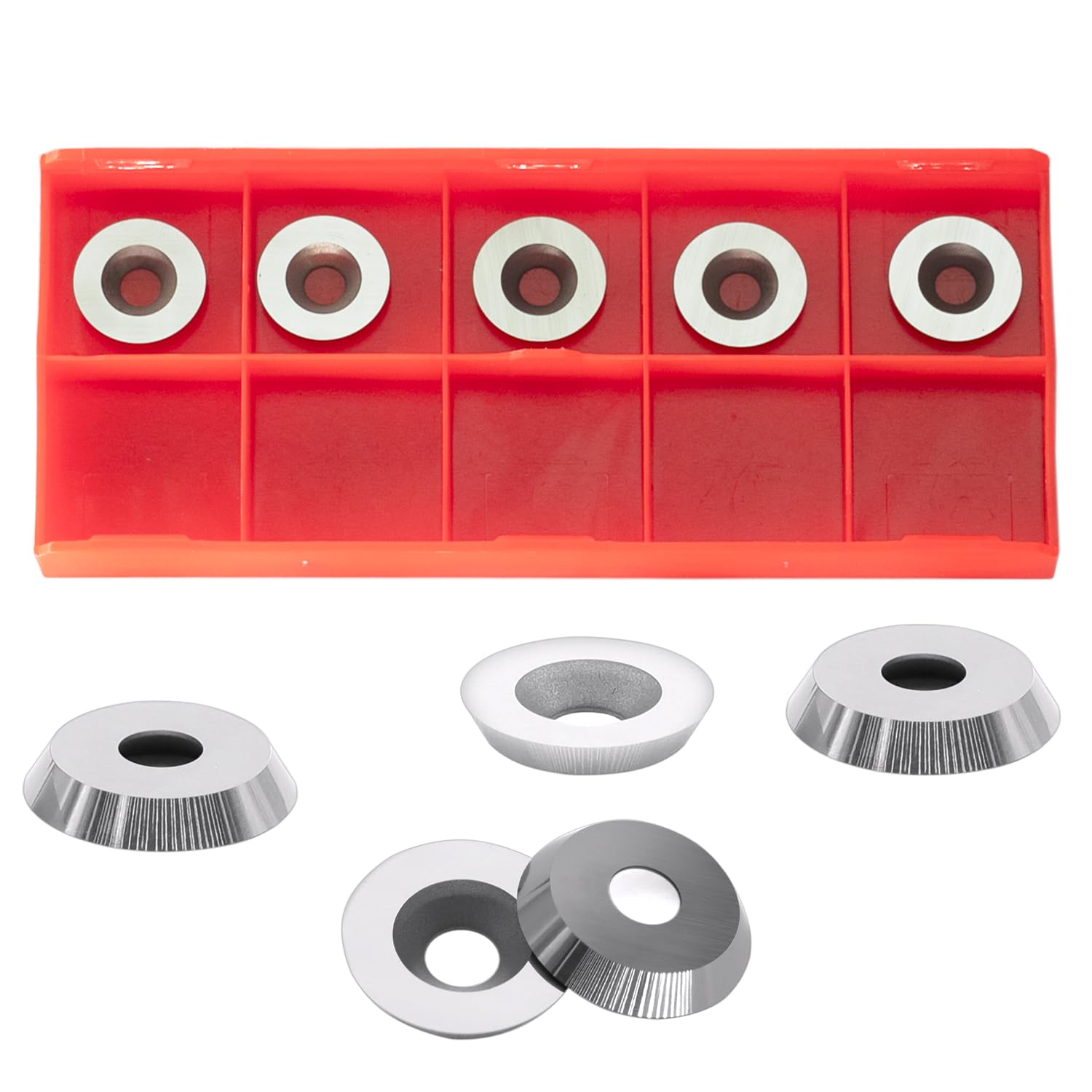 18mm Round Carbide Inserts Cutters Knives Blades 18×3.0mm-30° for Woodworking Lathe Turning Finisher Tools 10pcs