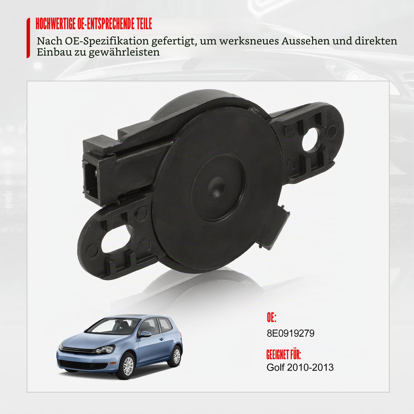 8E0919279 Auto Warnsummer Pdc Rückfahrhilfe Alarm Buzzer passend für VW Golf Tiguan Passat Polo Touran Jetta Caddy Touareg Transporter Audi A3 A4 A6 Q3 Q5 4B0919279
