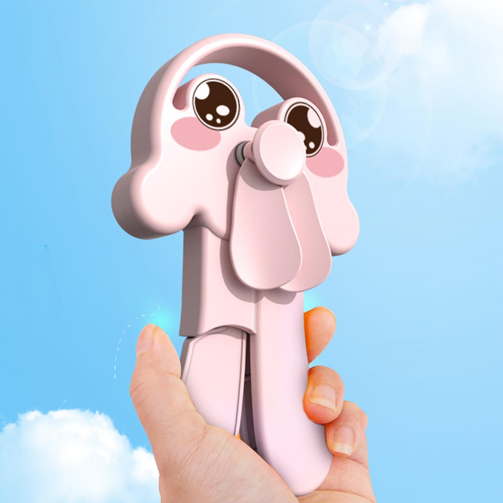 手持ち扇風機 手動ファン 小型ファン 子ども かわいい ピンク クラゲ Amazon | Keloglu 手押し扇風機、ミニ手持ち扇風機 | 手動小型