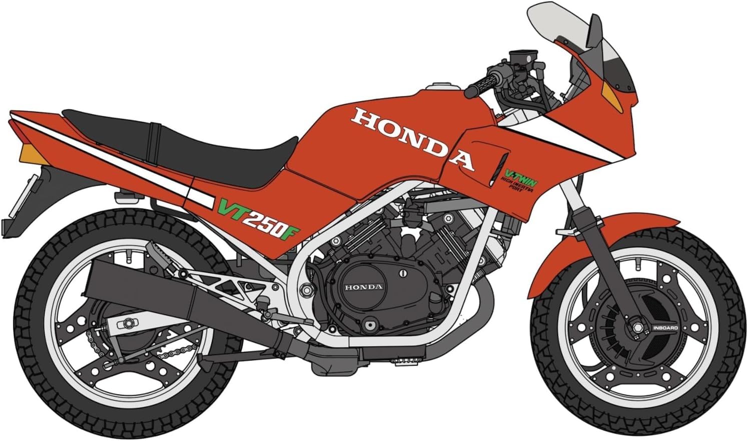 Amazon | ハセガワ 1/12 ホンダ VT250F (MC08) (1984) “レッドカラー