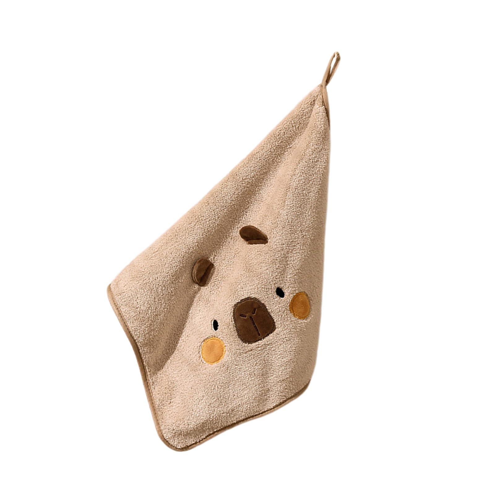 Capybaras Patterned Kids Face Towels Soft Polyester Highly Absorbent Fast Drying For Kitchens And Bathrooms