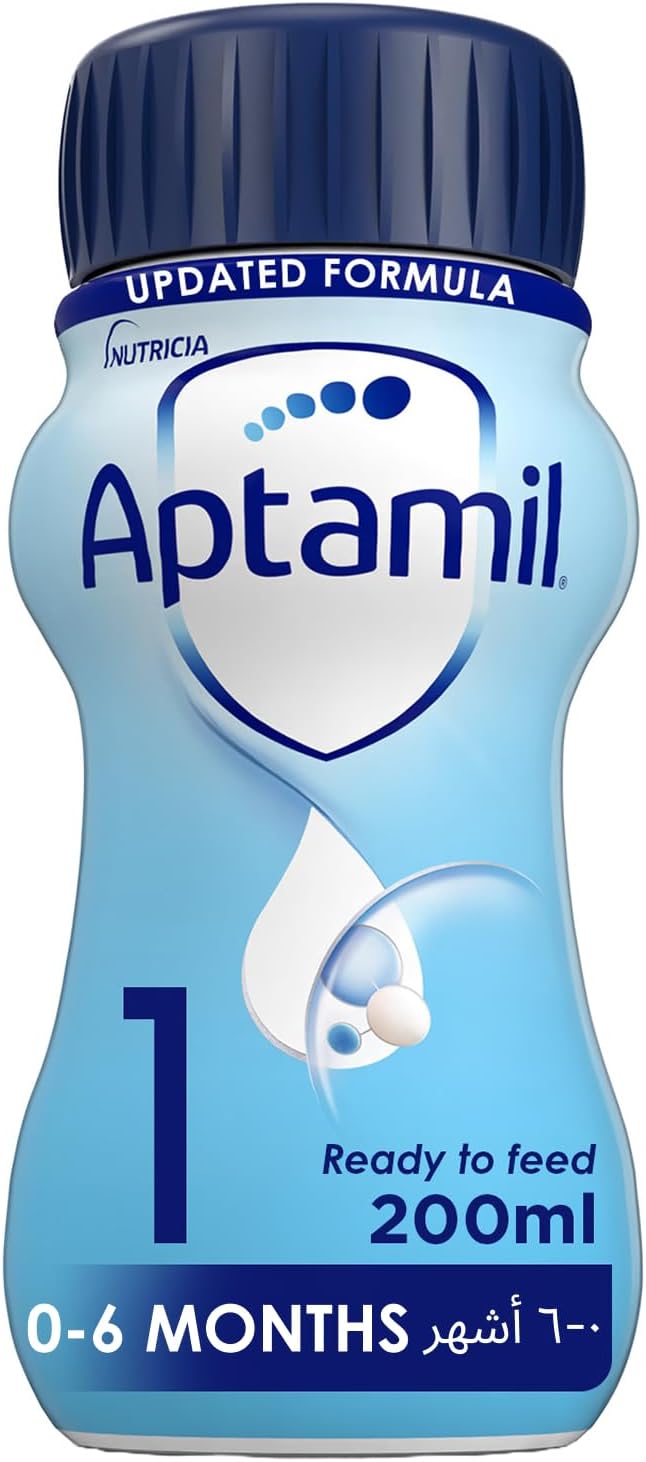 Aptamil Advance 1 Infant Formula Milk Ready to Feed From 0-6 Months, Ready to Drink Liquid Formula, 200ml