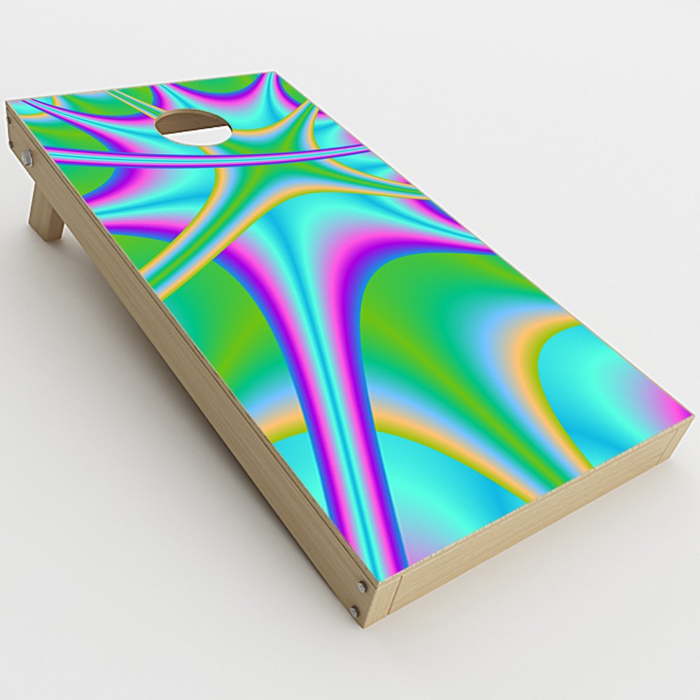 Skin Decal Vinyl Wrap for Cornhole Game Board Bag Toss (2xpcs.) Skins Stickers Cover/Multi Swirl Marble Granite