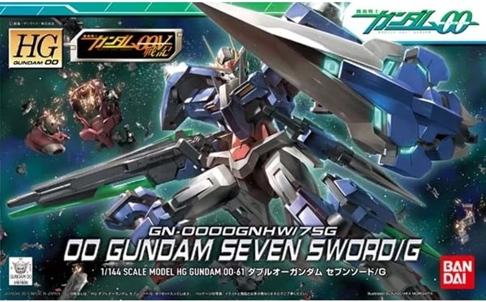 BANDAI SPIRITS Gundam - HG 1/44 OO Gundam Seven Sword/G - Model Kit - 13 cm