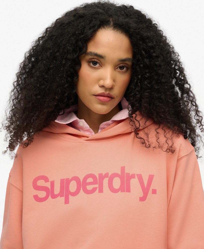 Superdry Sweat à capuche Core City pour femme avec logo