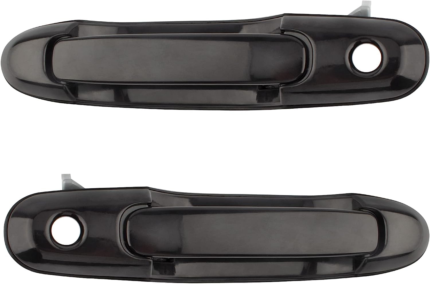 Photo 1 of YMAUGP Pair Outside Outer Exterior Front Left and Right Door Handles for Toyota Sienna 1998 1999 2000 2001 2002 2003 Smooth Black 80850 80357 6922008010A0 6921008010C0 TO1311126 TO1310126