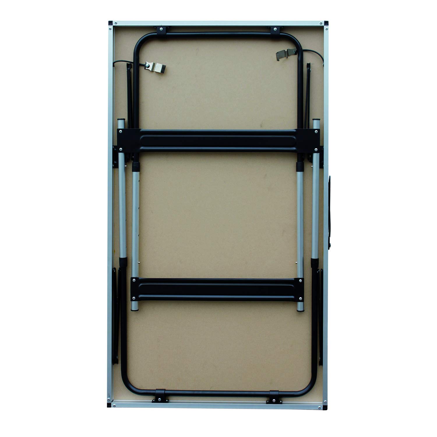 Tavolo da campeggio pieghevole in alluminio regolabile in altezza 100 x 60 x 73/80/87/94 cm