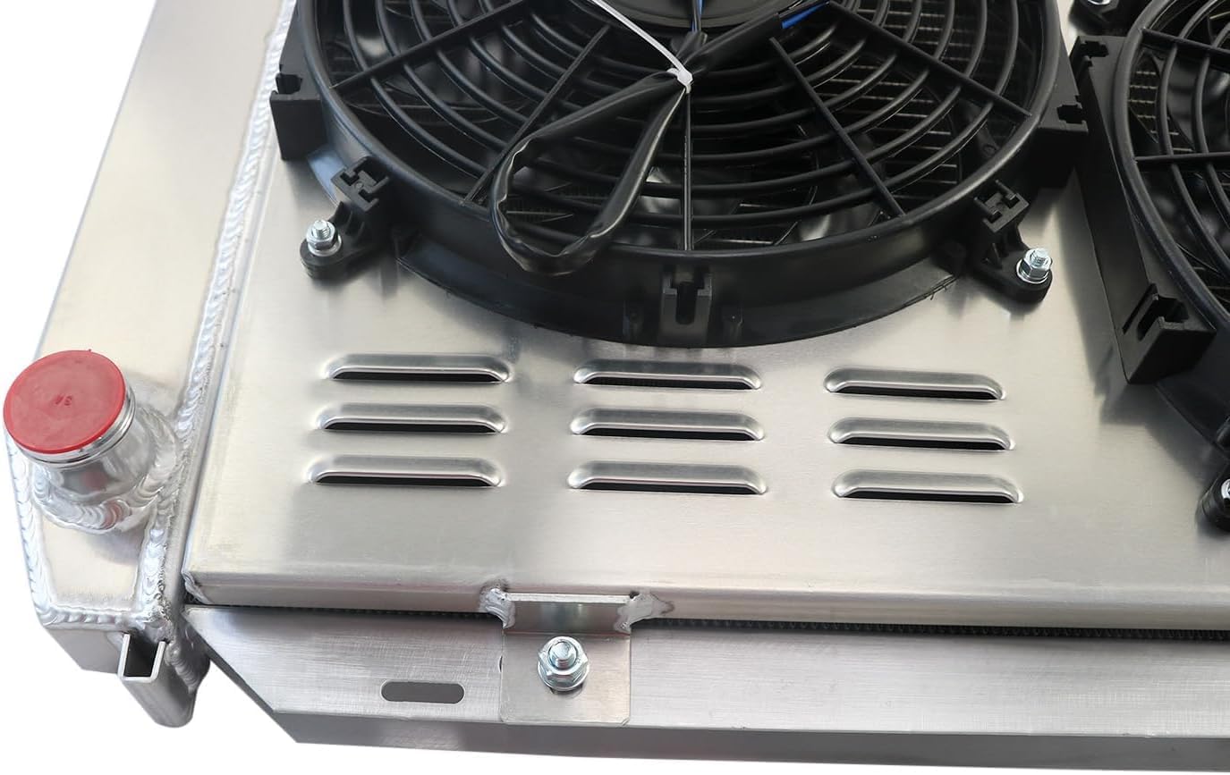 3 Row Core All Aluminum radiator Compatible With 1979-1993 Ford Mustang Foxbody LX/GT/Cobra V8 MT
