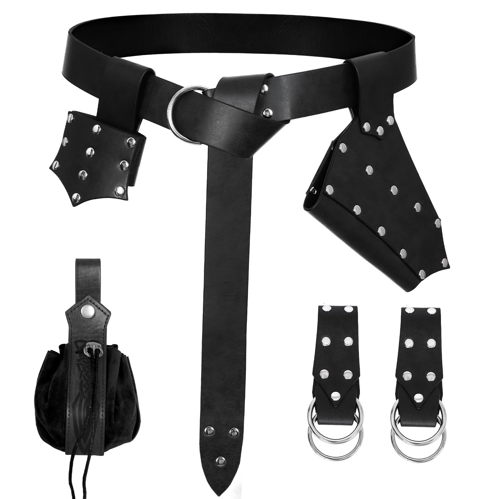Medieval Renaissance Sword Belt Set - Pirate Costume Accessories