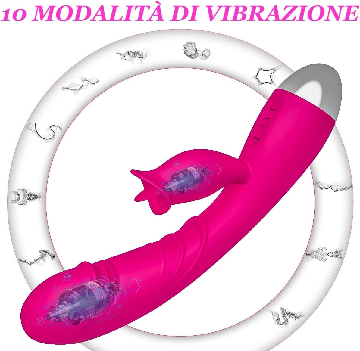 Vibratoriper Donne Professionale Sex Toys Vibratore per Donna Punto G Squirting Dildo Realistico Vibratoriper Donne Pene impermeabile Sexytoysys Donna Uomo Leccata Sexyshop Coppia 10 Vibrazioni