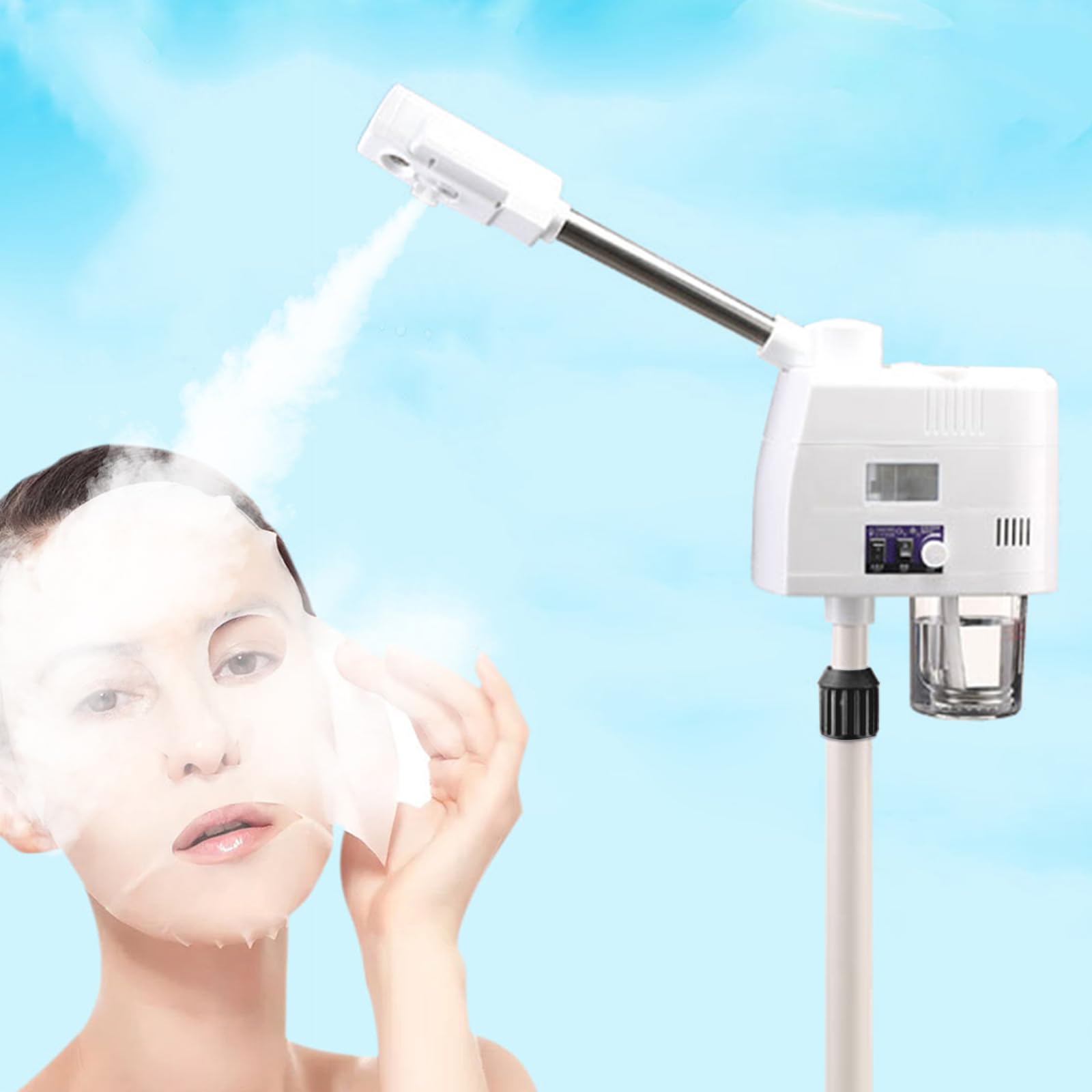 Vapozon Beauty urządzenie do parowania twarzy, profesjonalny parownik do twarzy, 750 W, urządzenie do opalania twarzy z funkcją gorącej mgły