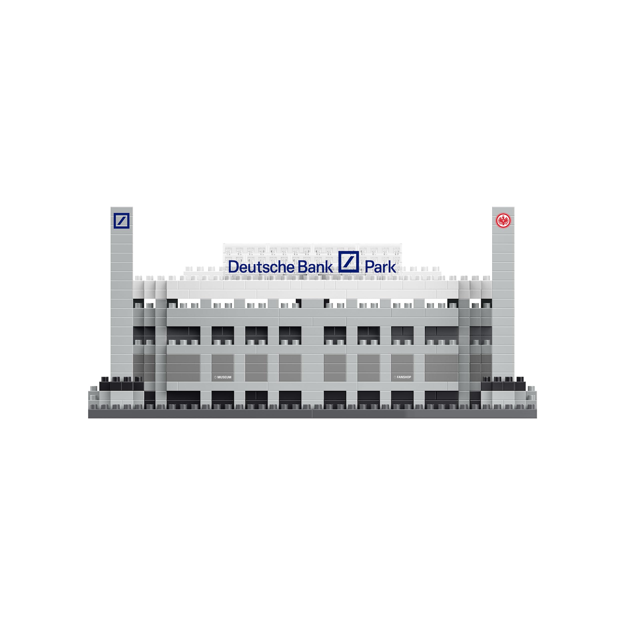 FOCO Produit sous Licence Officielle Eintracht Francfort Waldstadion Deutsche Bank Park BRXLZ Mini Stade 3D Bricks Jouet de Construction Modèle