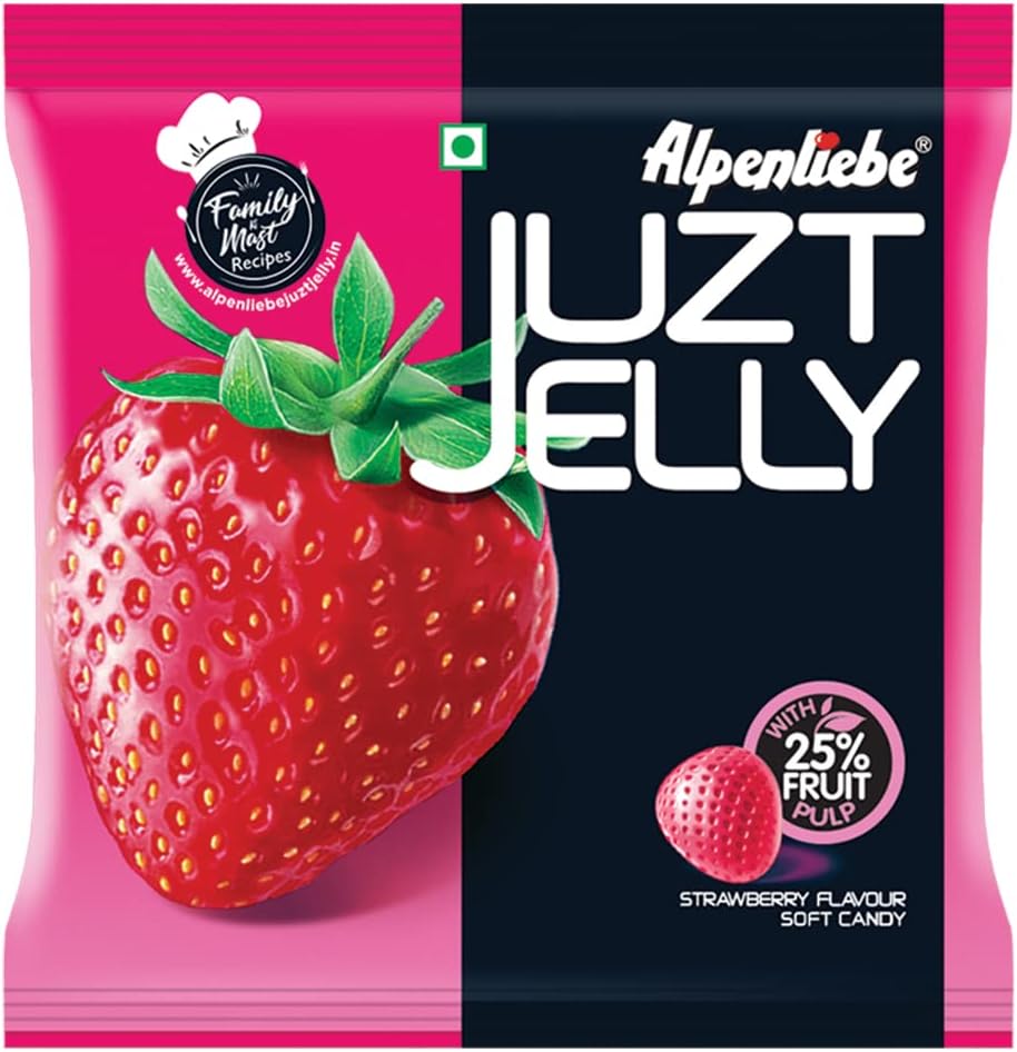 Juzt Jelly, Strawberry Pouch, 148 g, 40 pc