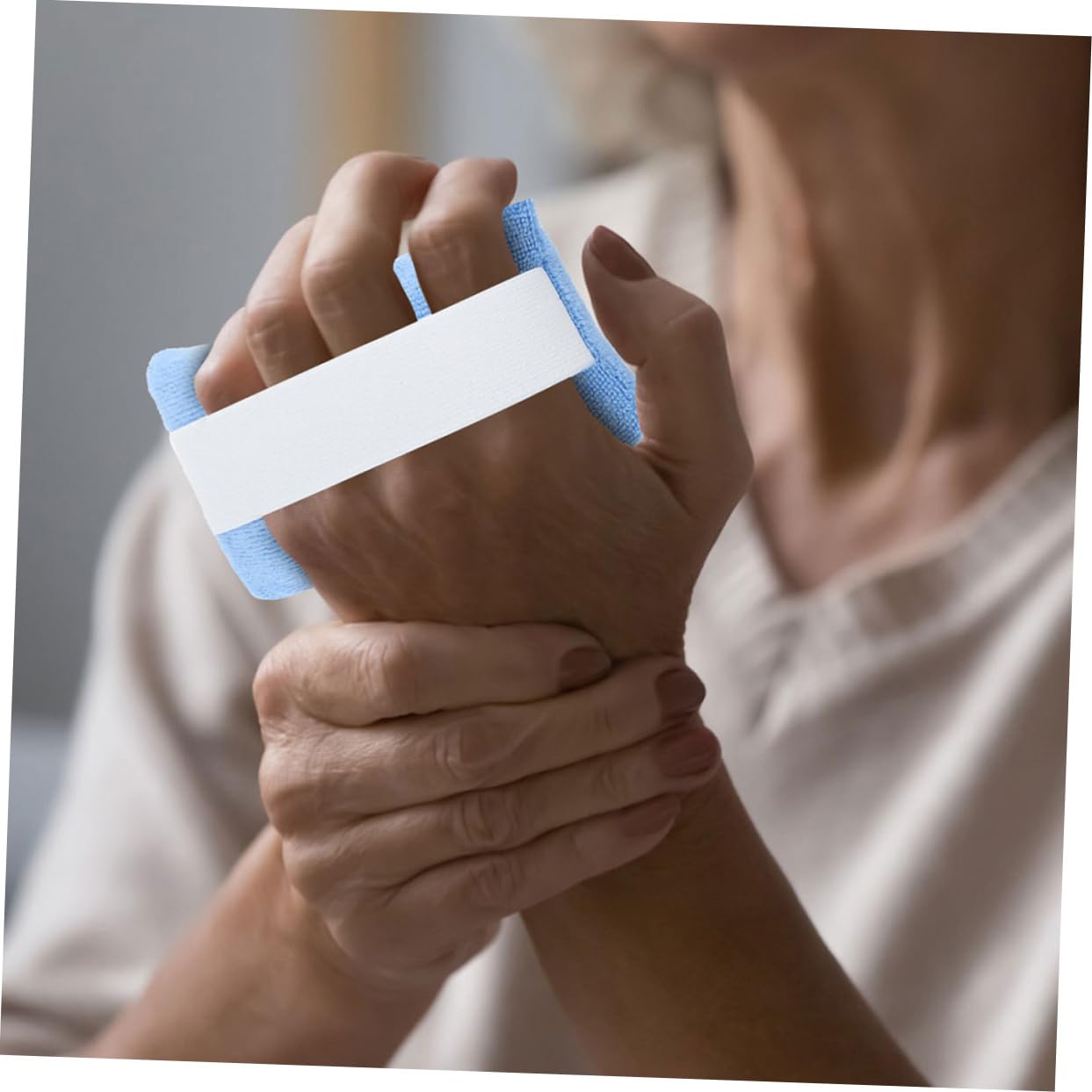 Fingergriffkissen 2 Stück aus Tuch und Daunen, Ergonomisch für Hand