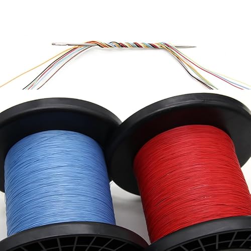 ICOBES 10M UL10064 FEP Wire 40/36/34/32/30/28/26AWG PTFE Plastic Ultra Fine Micro Litz Wires Solder High Conductivity Copper Cable (Color : Red, Size : 36AWG)