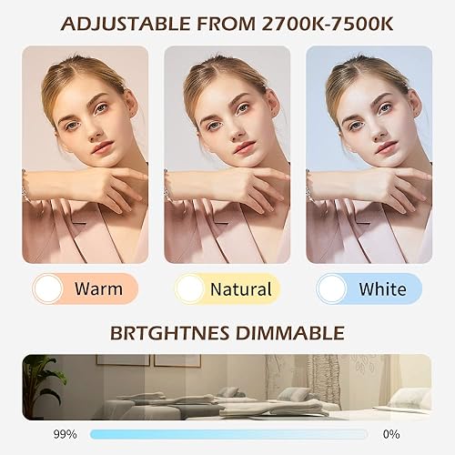 Miniatura 4 de FG-620L - Lámpara de pie LED para esteticistas, luz de tatuaje, lámpara de maquillaje LED, lámpara de luna facialista, iluminación para belleza,