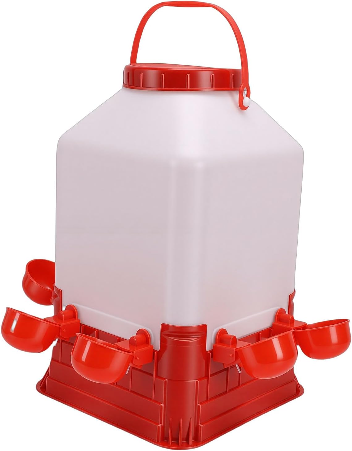 Chick Waterer, 10L Large Capacity Plastic Poultry Water Fountain with Easy Design, for Ducks Chickens and Other Poultry