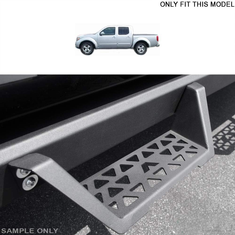 for 2005-2019 Nissan Frontier Crew Cab - Matte Black Modular Drop Step Side Nerf Bars Rail Running Boards