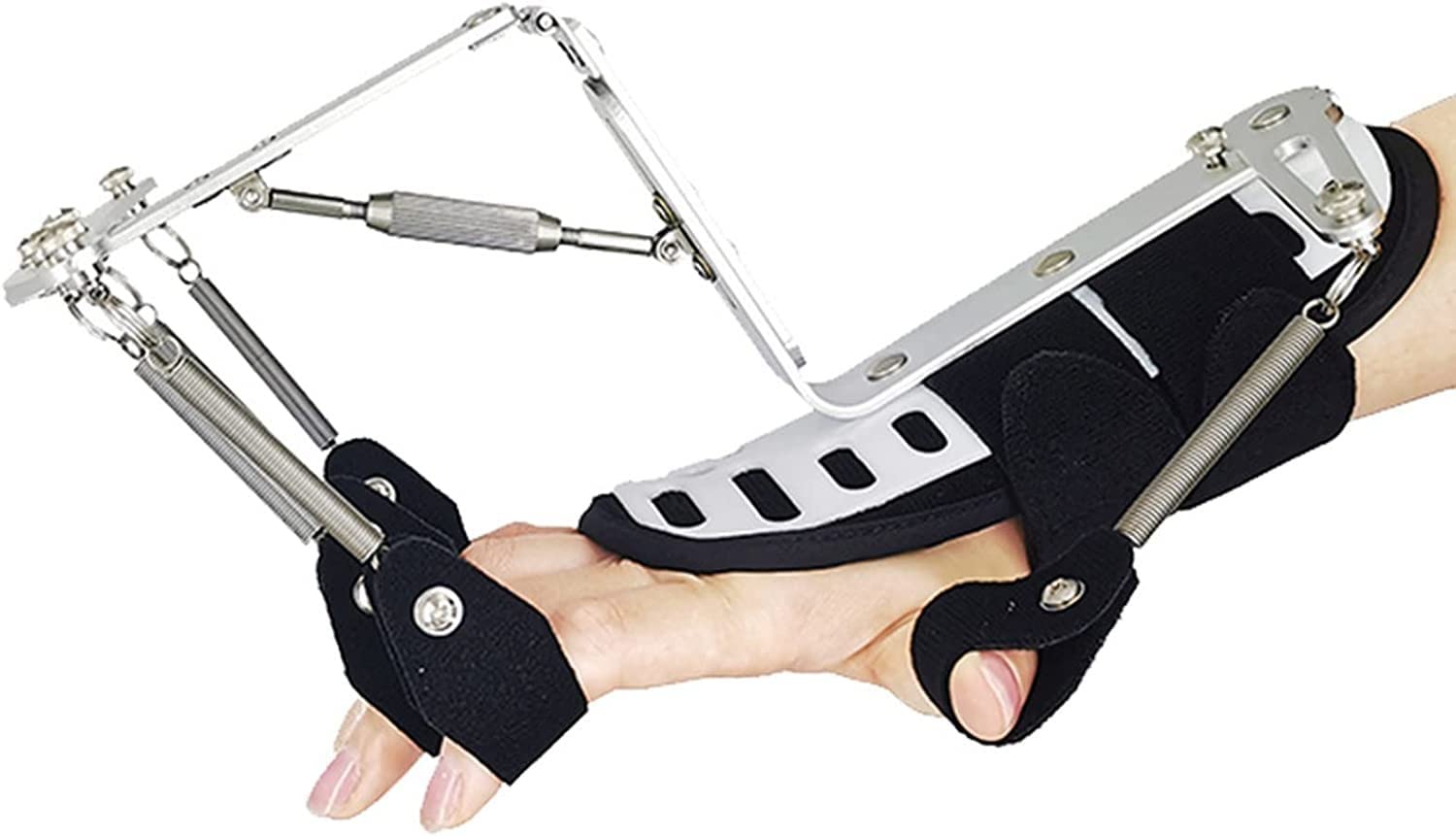Órtesis de Dedo de Muñeca,Órtesis de Dispositivo de Entrenamiento de Dedo Y Muñeca Ajustable, para Rehabilitación de Manos y Dedos Ejercicio