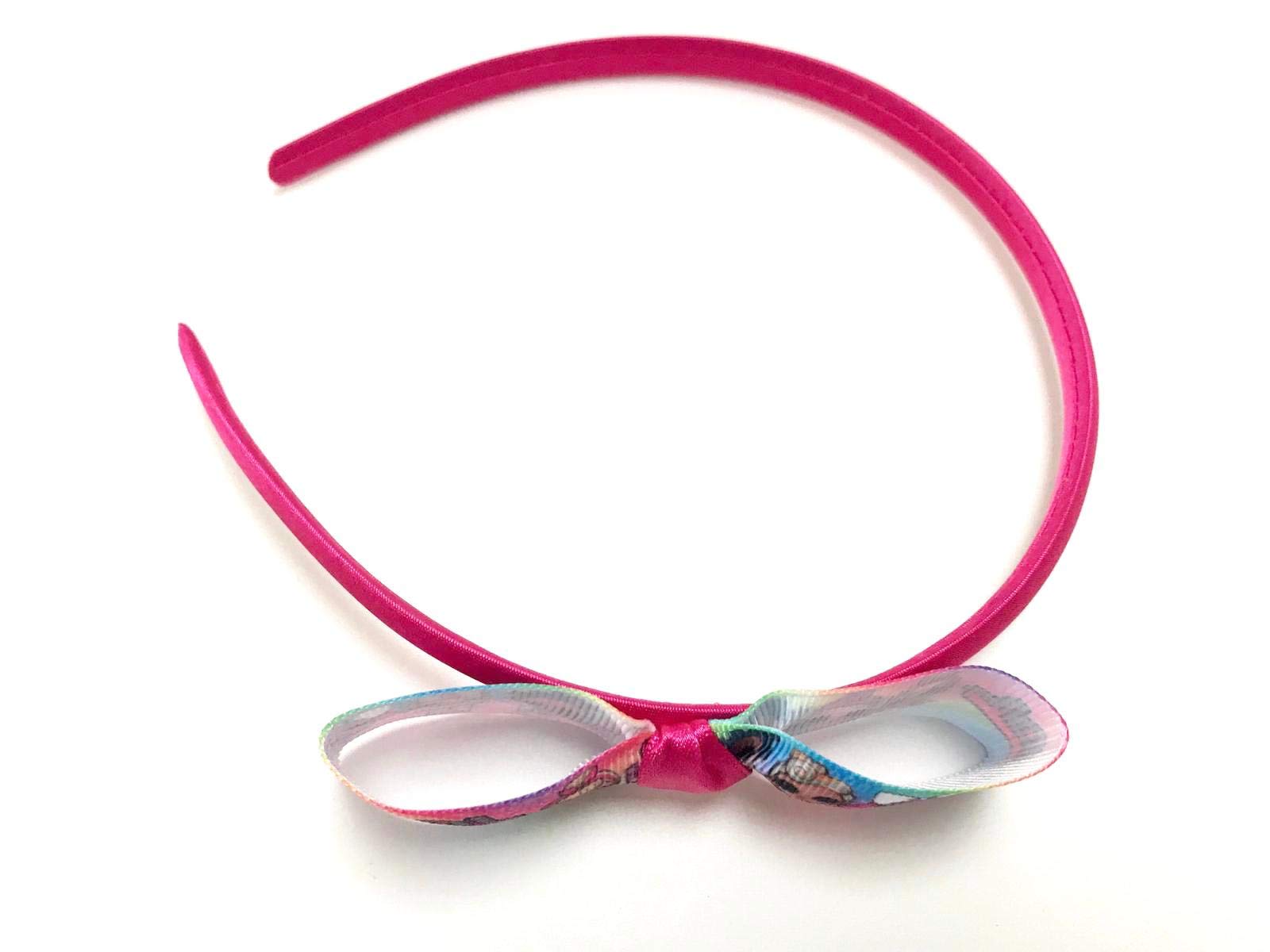 Pink Rainbow Girls Hairband Headband Alice Band - Image 2