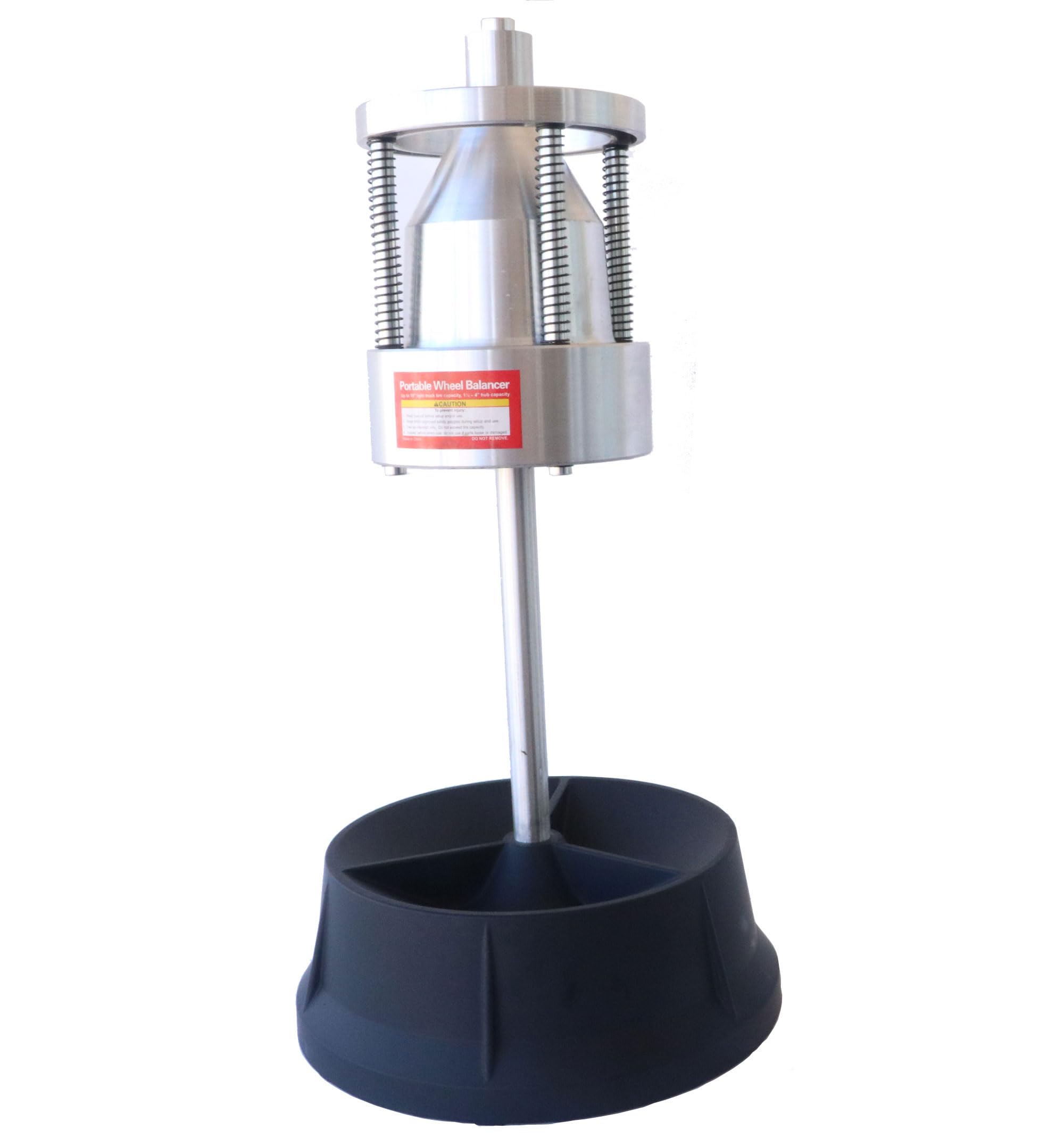 Bilanciatore Portatile a Bolle per Pneumatici Resistente con Ruote di bilanciamento a Livello di Bolla per Auto e Camion, Nero