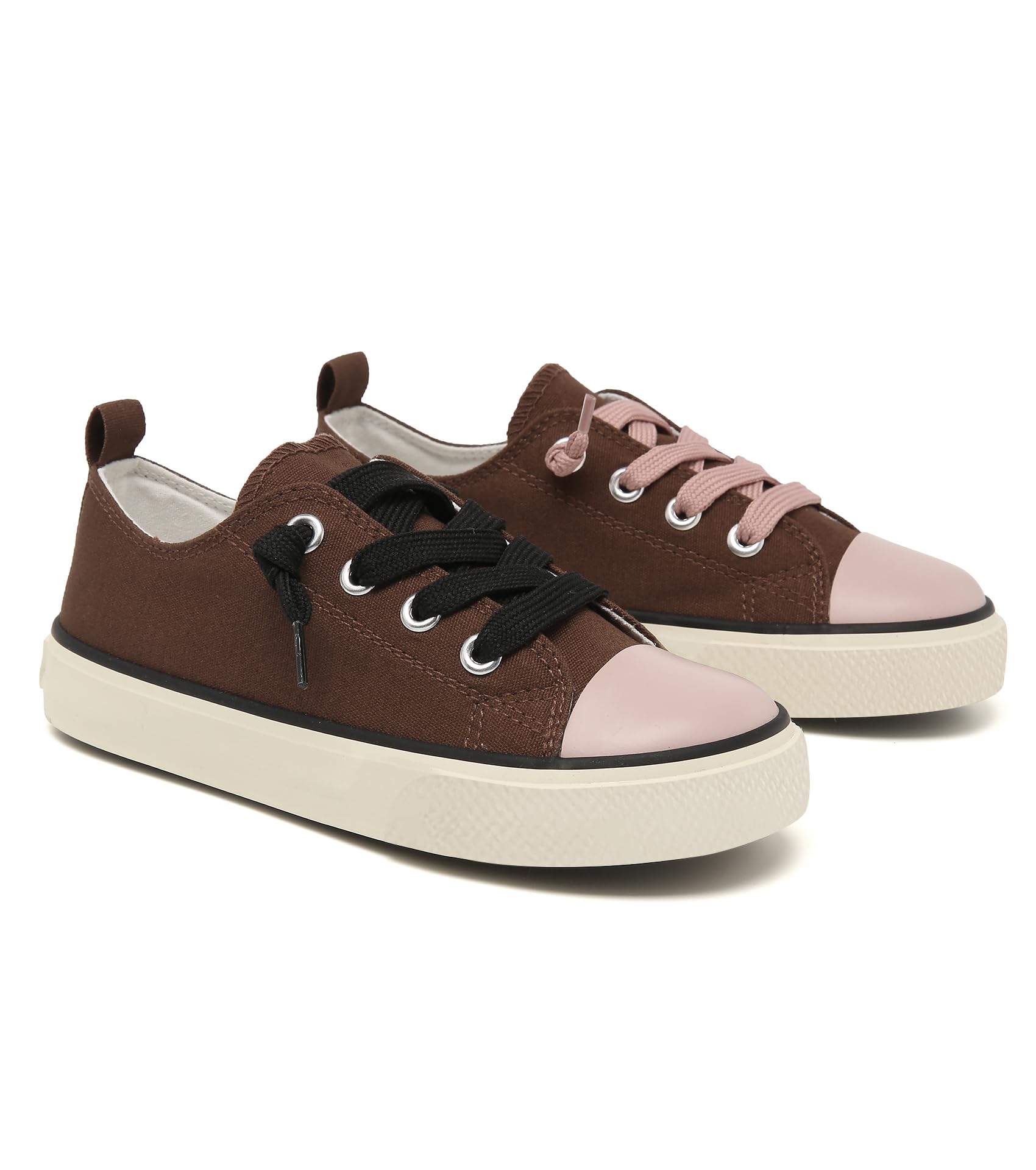 Toddler Little Kid Cushioned Canvas Shoes Slip On Sneakers Soft and Durable