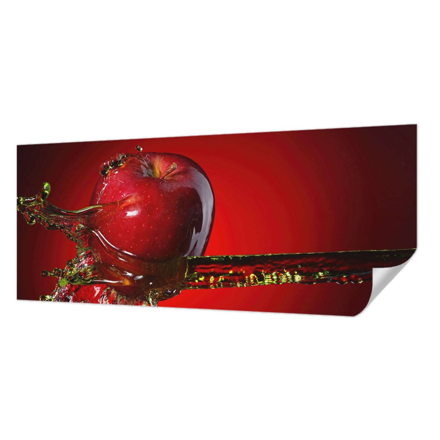 Décor mural adhésif 250x104 cm pour chambre et salon au design panoramique Énergie juteuse
