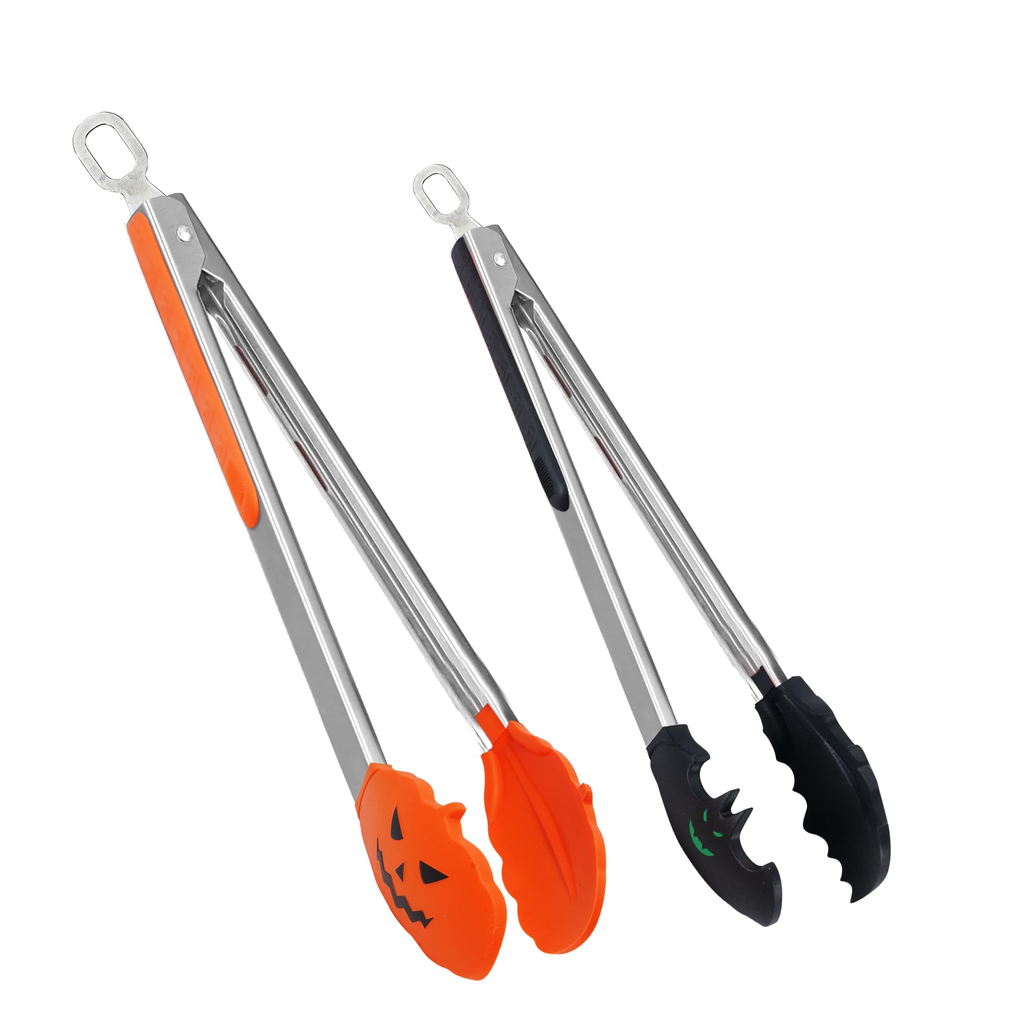 Kitchen Tongs for Cooking,Premium Stainless Steel with Unique Design Silicon Tips,500℉ Heat Resistant,Set of 2(9" and 12")