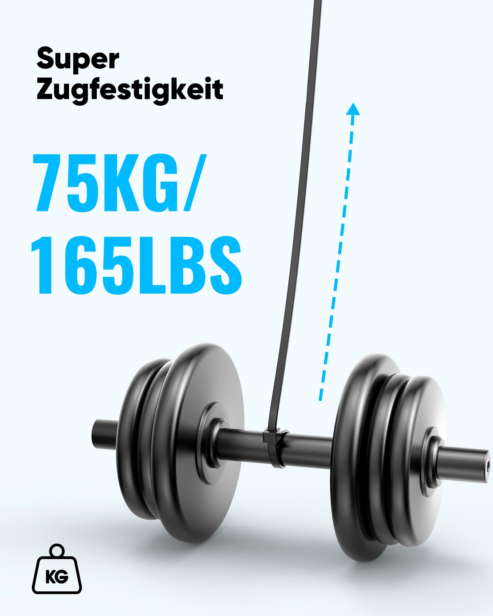 Kabelbinder Schwarz/Weiß 50 Stück – 7,6 Mm Breite, 400 Mm Länge, Aus Strapazierfähigem Nylon