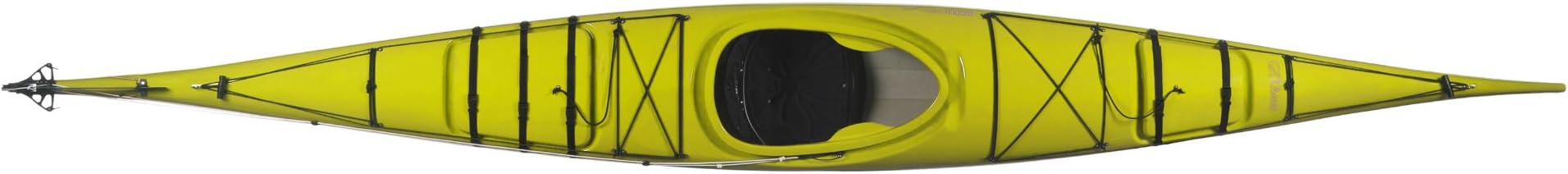 Alvik Composite Rudder Sit-in Sea Kayak, Yellow/White