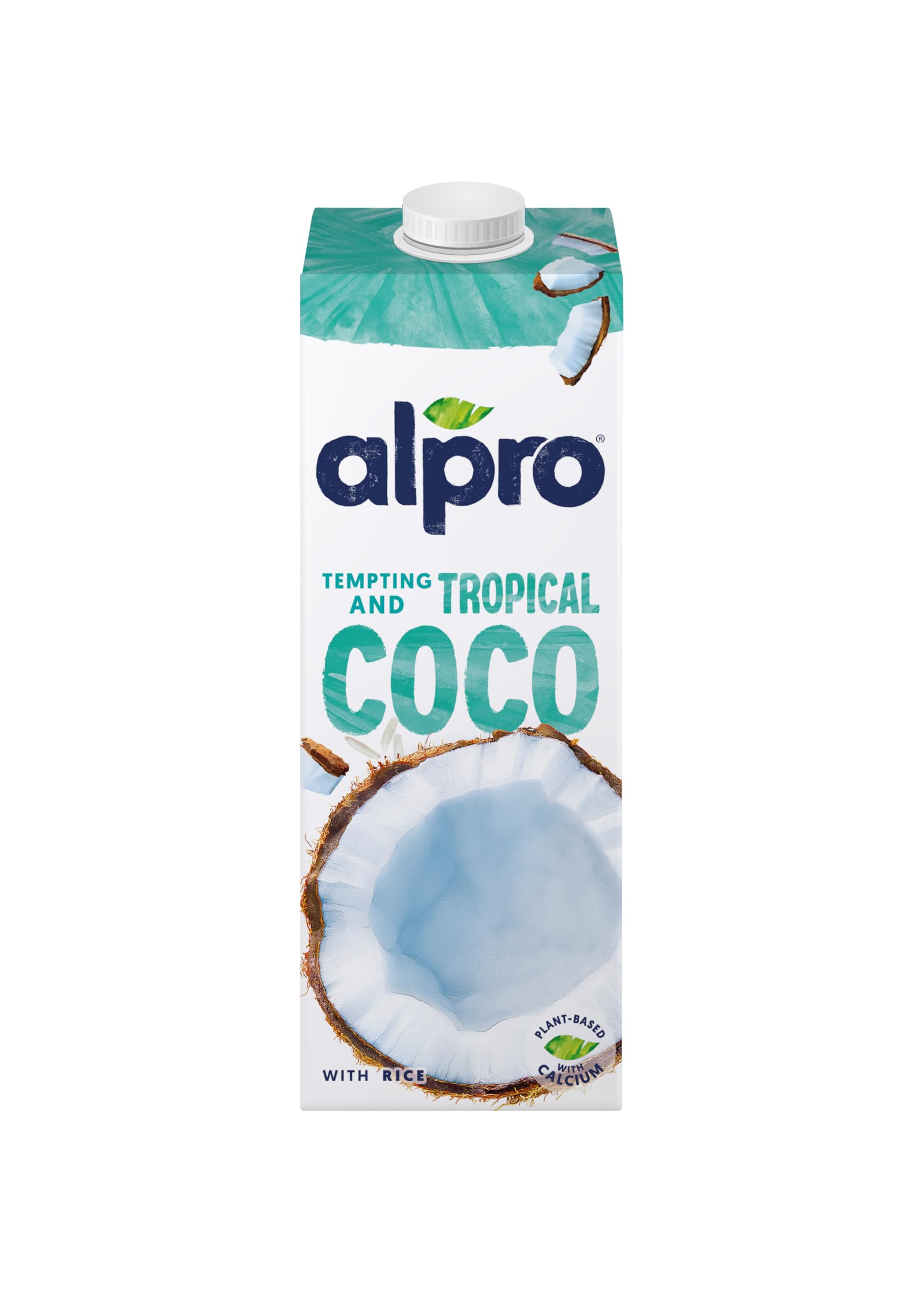Alpro Bevanda al cocco originale, 100% a base vegetale, senza lattosio e latticini, 1 litro (6 x 1 L)