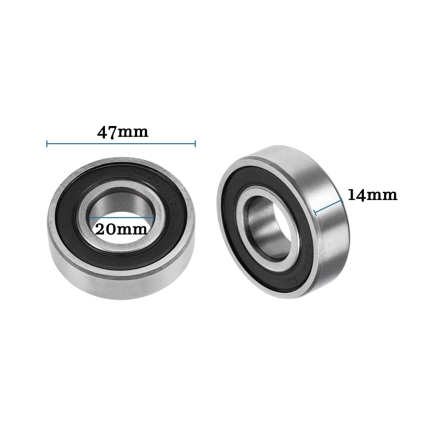 1602-2RS Rodamientos De Bolas De Surco Profundo Z2 1/4 X 11/16