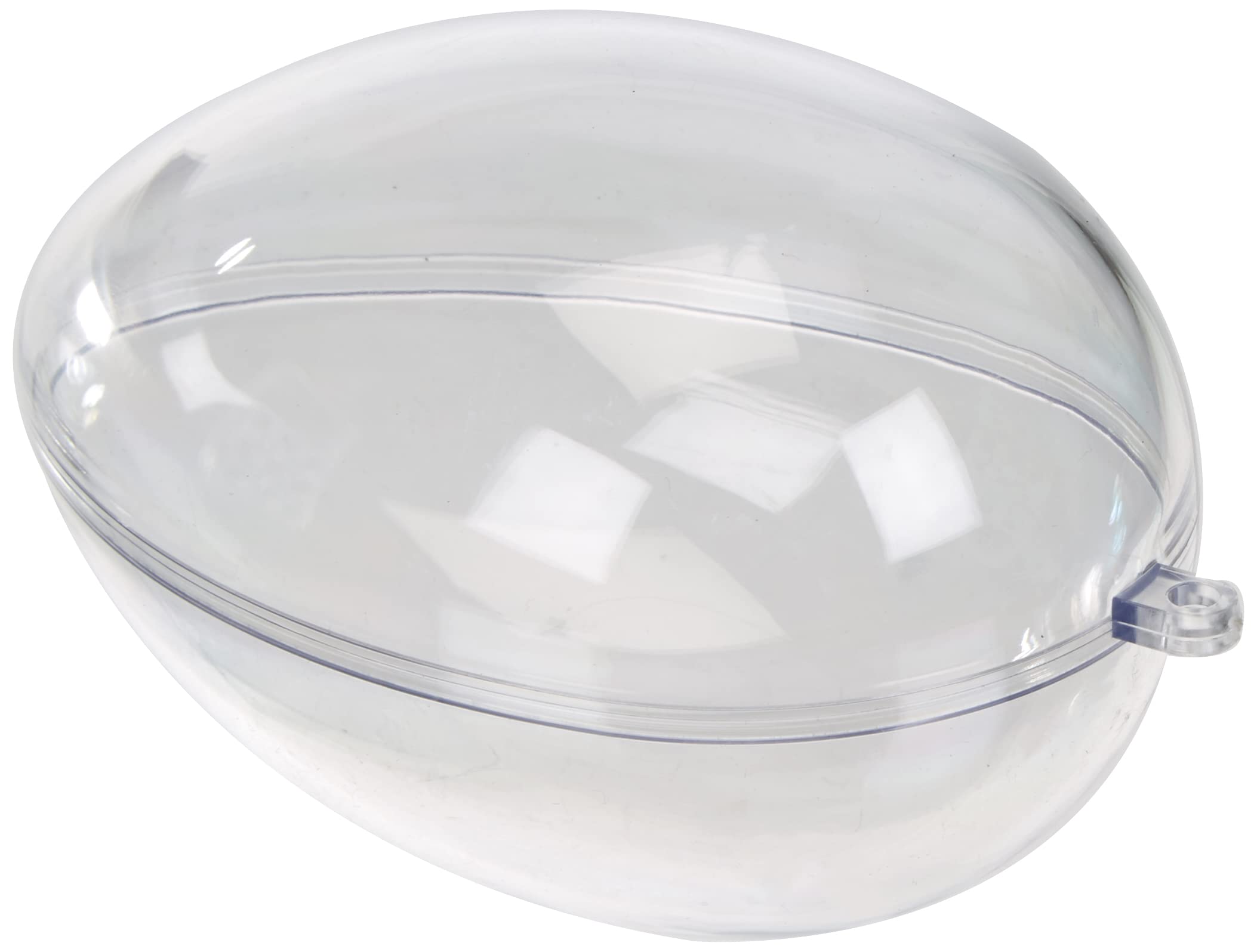Plastik-Eier, 6cm ø, SB-Btl 10Stück, weiß