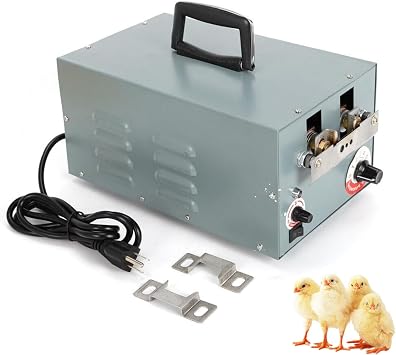 Automatic Chicken Debeaking Machine, 110V Chicken Beak Cutter with 2 Blades, Auto Electric Debeaking Machine Chicken Beak Removing Machine for Farms, Livestock Breeding, 1500-1800pcs/Hour