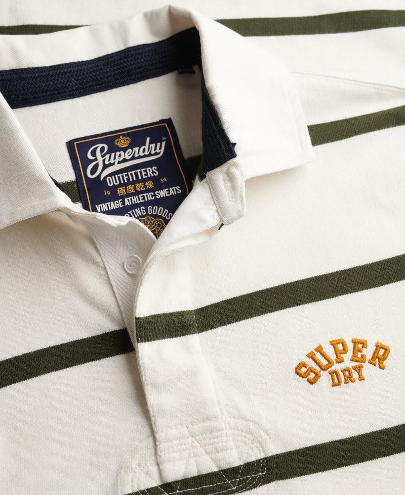 Superdry Herren Vintage Athletic Stripe Rugby-Shirt