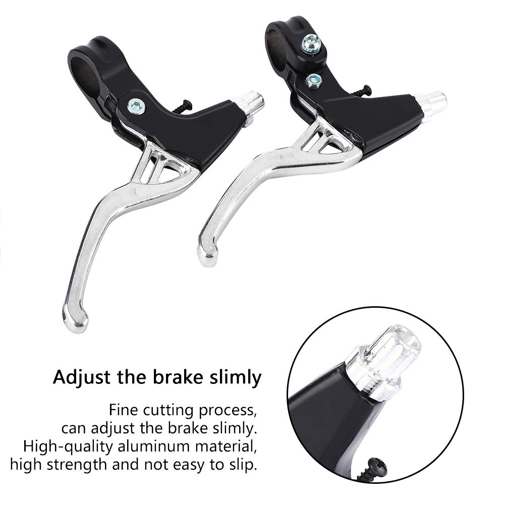 Lot De 2 Leviers De Frein Vélo – Alliage Aluminium, Ergonomiques, Réglables, Compatibles VTT, Route Et BMX