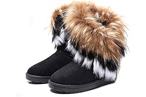 Faux Fur Tassel Winter Snow Boots