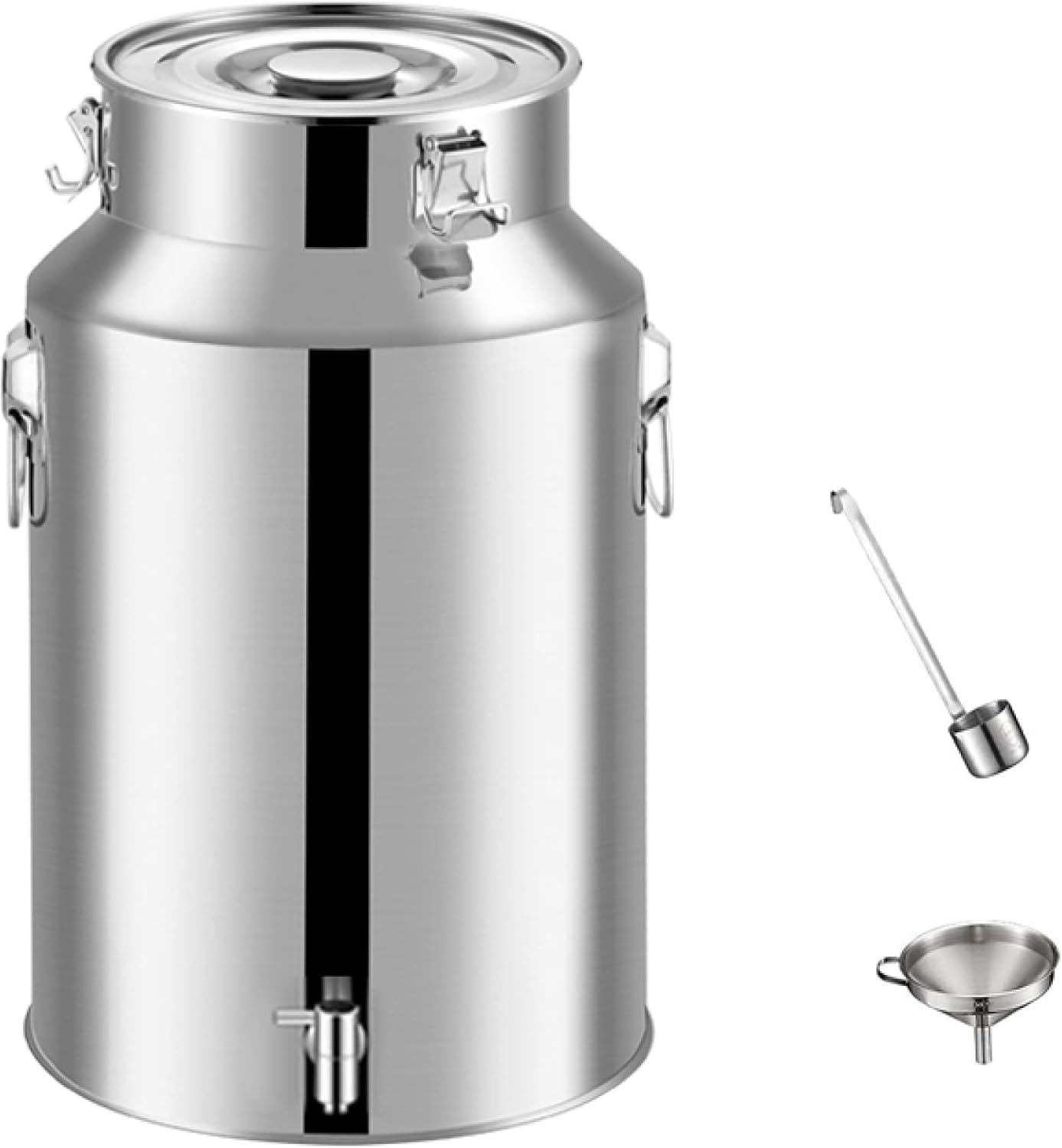 Airtight Milk Can Canister 201 Stainless Steel Milk Churn
