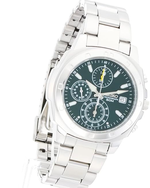 Amazon.co.jp: Seiko SND411PC Men's Wristwatch, Green : Clothing