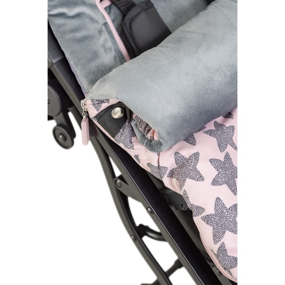 Saco Silla Paseo Universal Interbaby | Saco Bebe Invierno Suave, Cálido, Afelpado | Saco Carro Bebe Invierno Desmontable, Doble Apertura, Lavado Fácil, Materiales Antialérgicos