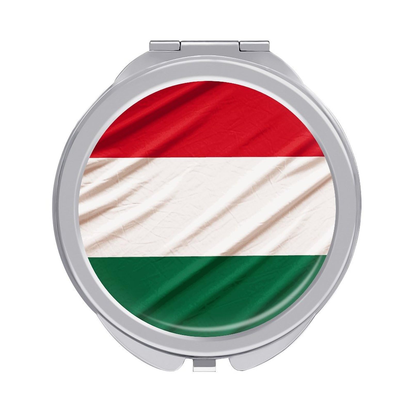 Fekiloot Style Italy Flag Travel Makeup Mirror Handheld Compact Mirror Portable Pocket Mirror Double-Sided 1X/2X Magnifying For Handbag And Purses