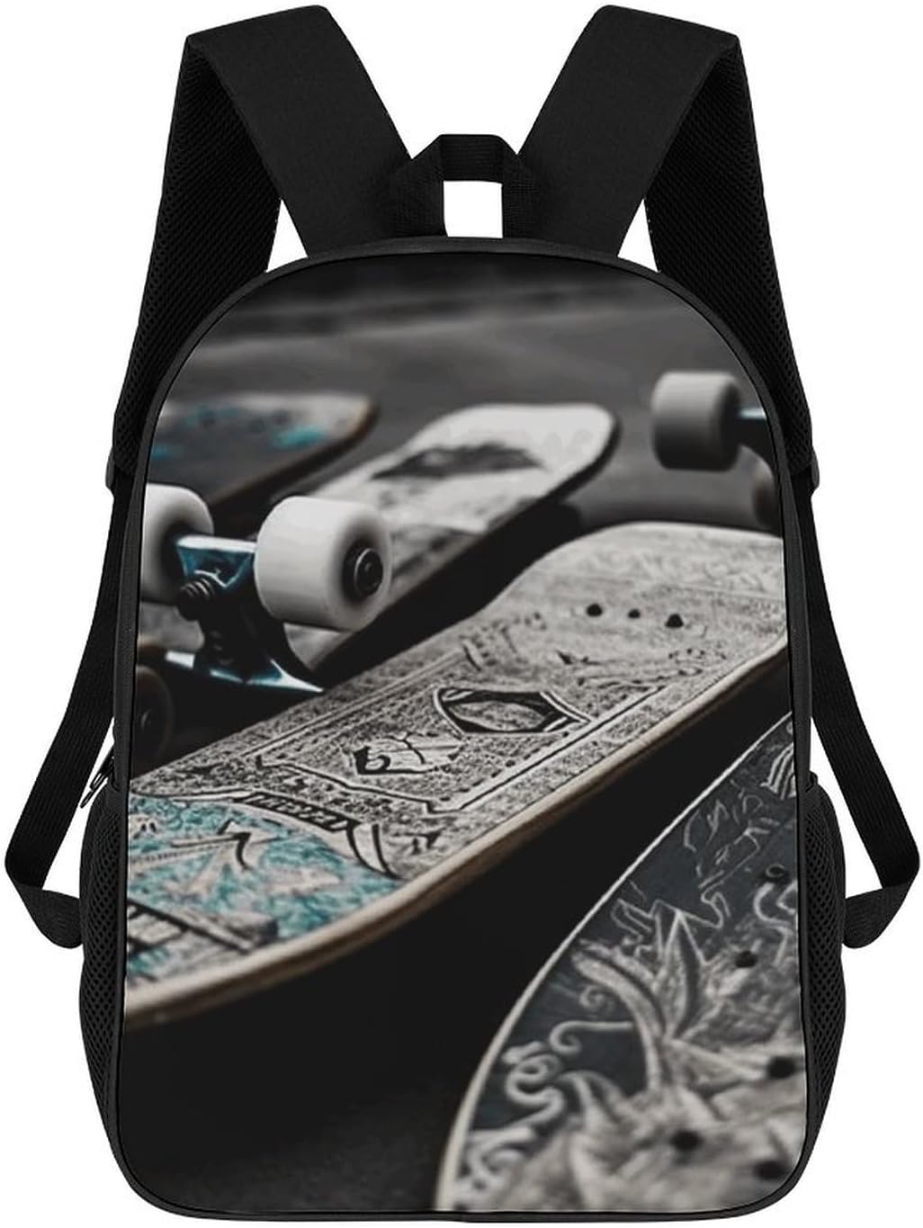 Cute Backpack,Skate Boards Print Backpacks,17 Inch Backpack for Men,Suitable for Extra Heavy And Heavy Duty Backpacks
