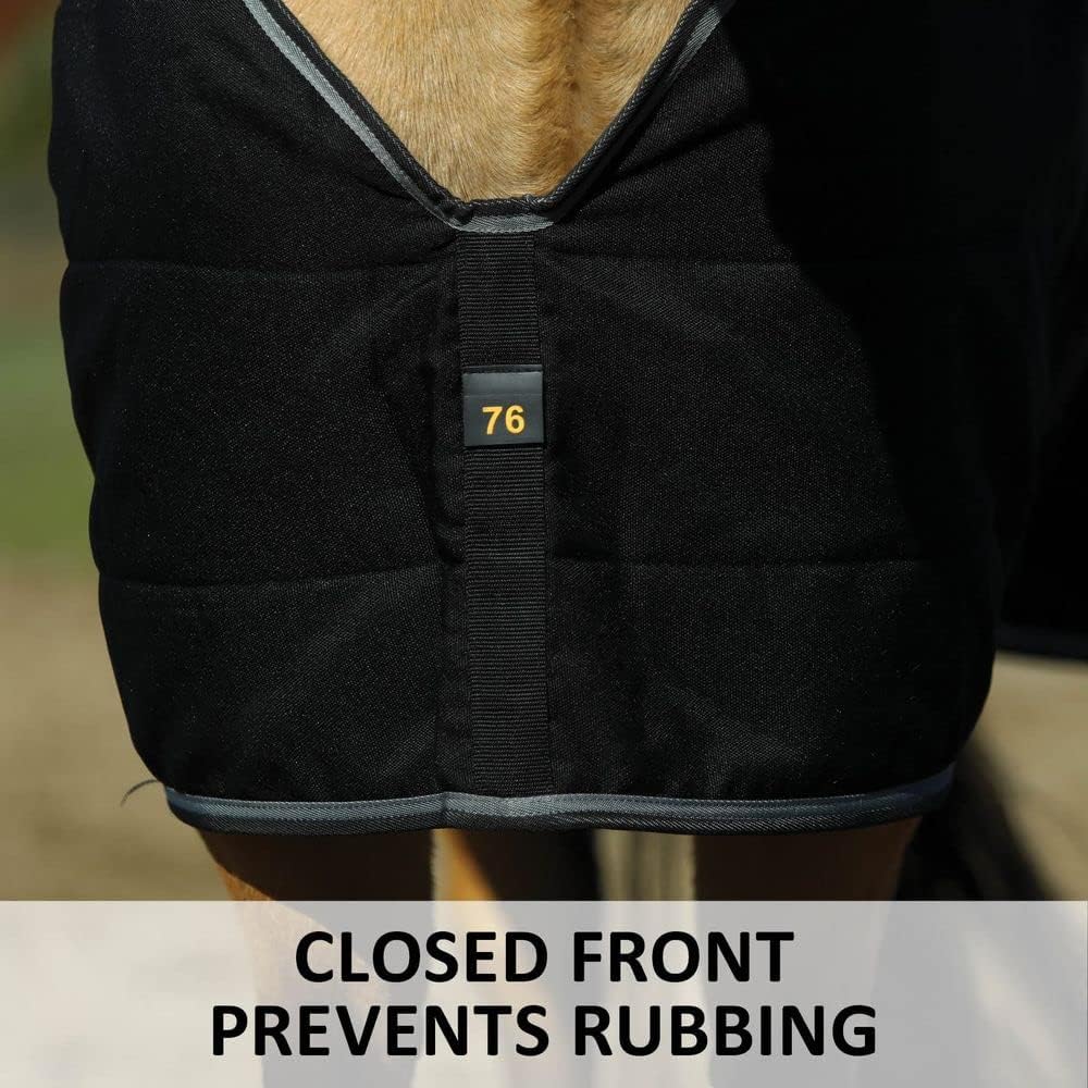 Adjusta-Fit Tekno-Fleece V-Free Bellyband Horse Stable Blanket - Lightweight | Size 72 | Adjustable Fit System | Polar Fleece Insulation | Pressure-Free Wither Design