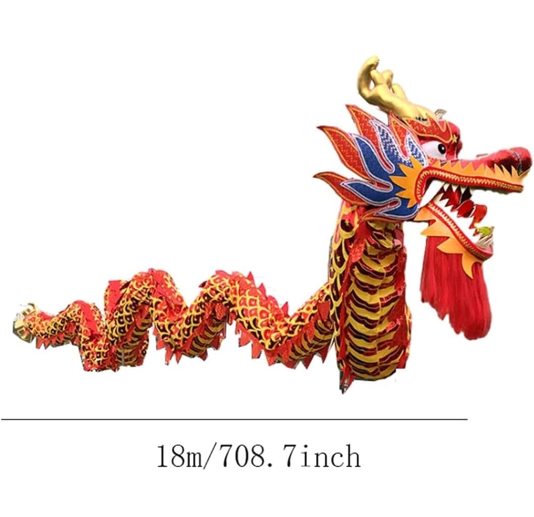 Chinese Dragon Dance 18m/59ft Lion Dance Dragon 3D Dragon and Lion